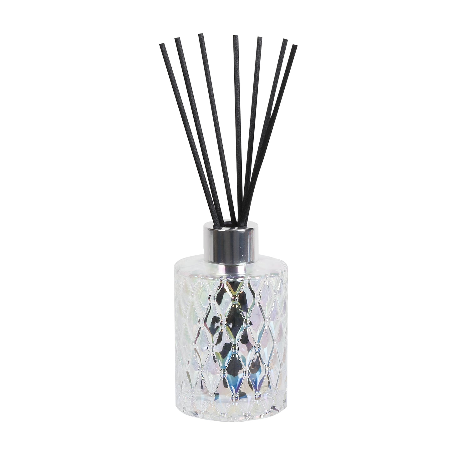 Clear Lustre Glass Reed Diffuser Bottle with 50 Fibre Reeds (10cm)