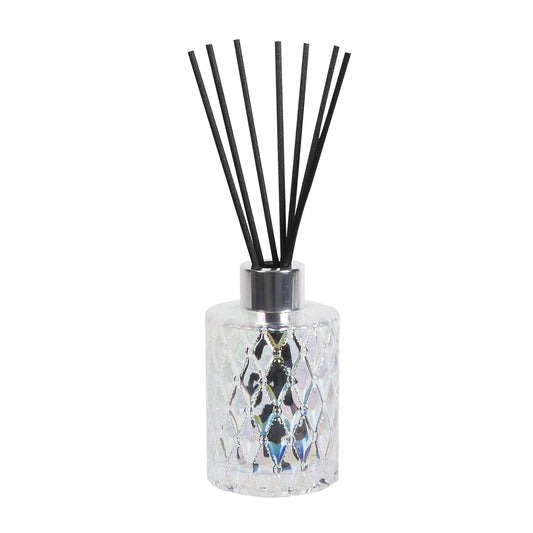 Clear Lustre Glass Reed Diffuser Bottle with 50 Fibre Reeds (10cm)