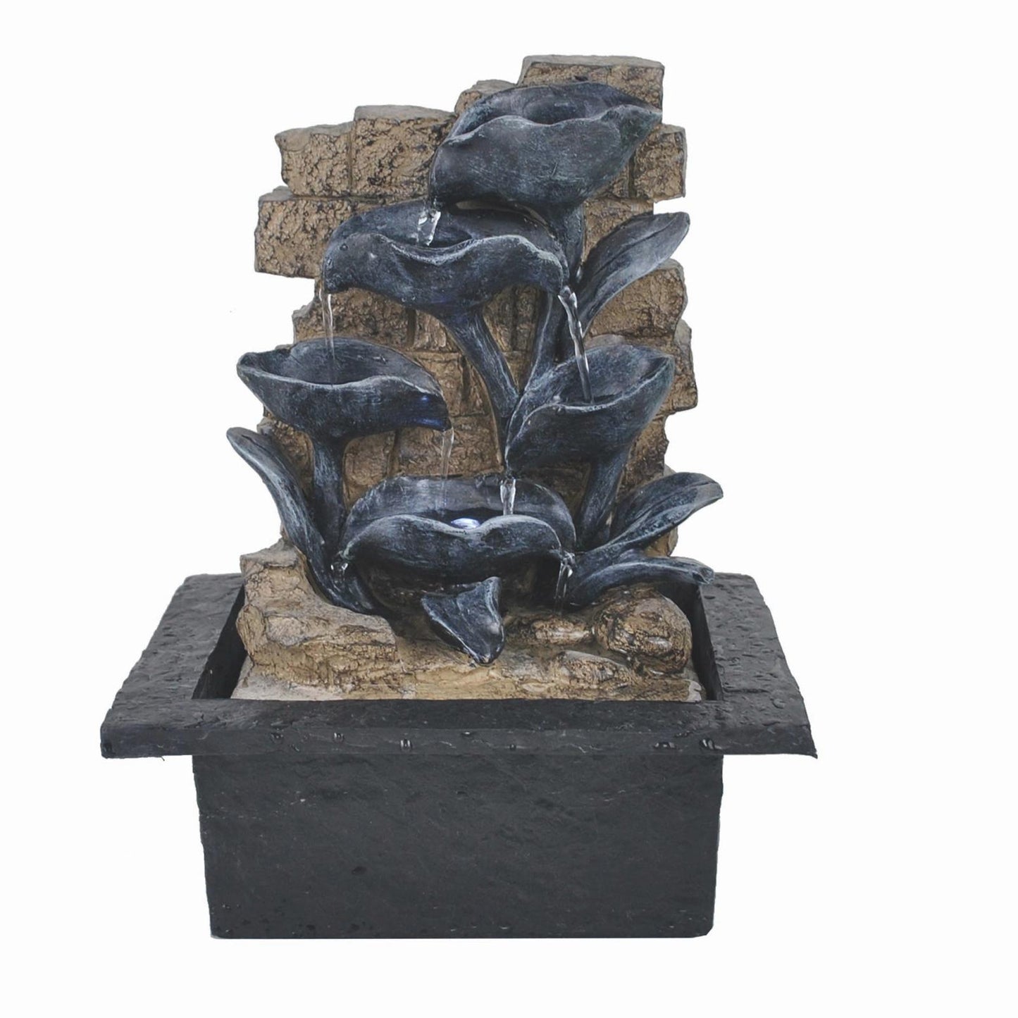 4-Tier Water Fountain with LED (27.5cm)