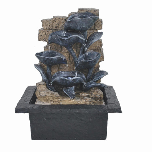 4-Tier Water Fountain with LED (27.5cm)